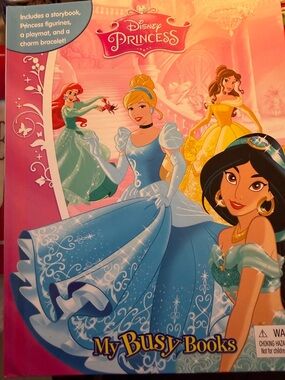 Disney Princess Playset Cover — Pink, Purple & Teal Artwork